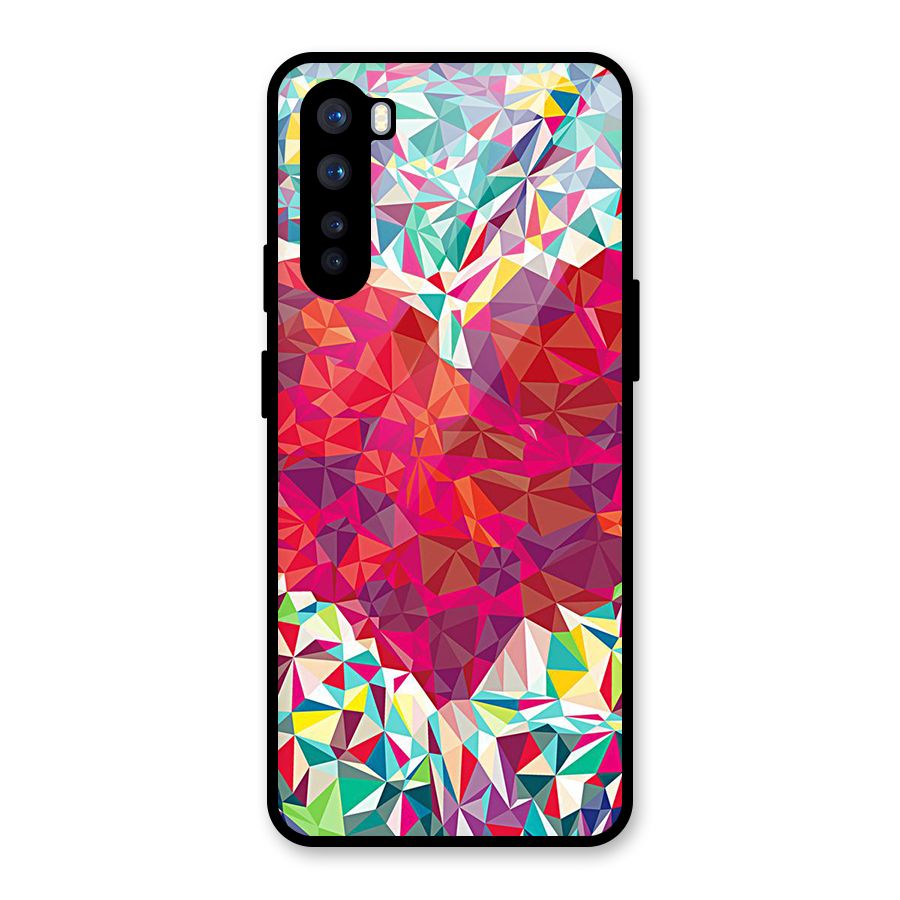 Scrumbled Heart Glass Back Case for OnePlus Nord