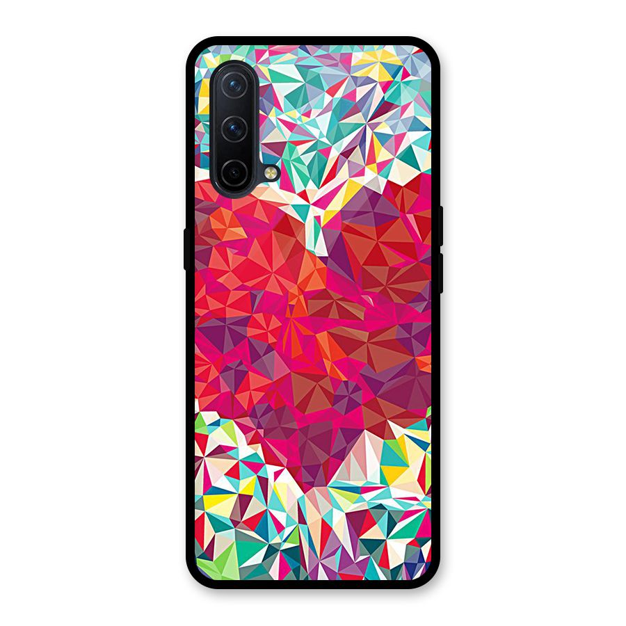 Scrumbled Heart Glass Back Case for OnePlus Nord CE 5G