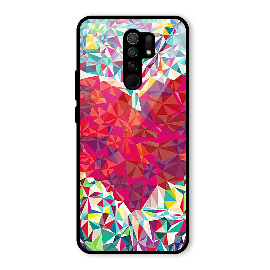 Scrumbled Heart Glass Back Case for Poco M2