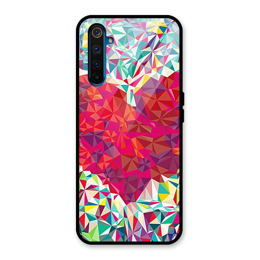 Scrumbled Heart Glass Back Case for Realme 6 Pro