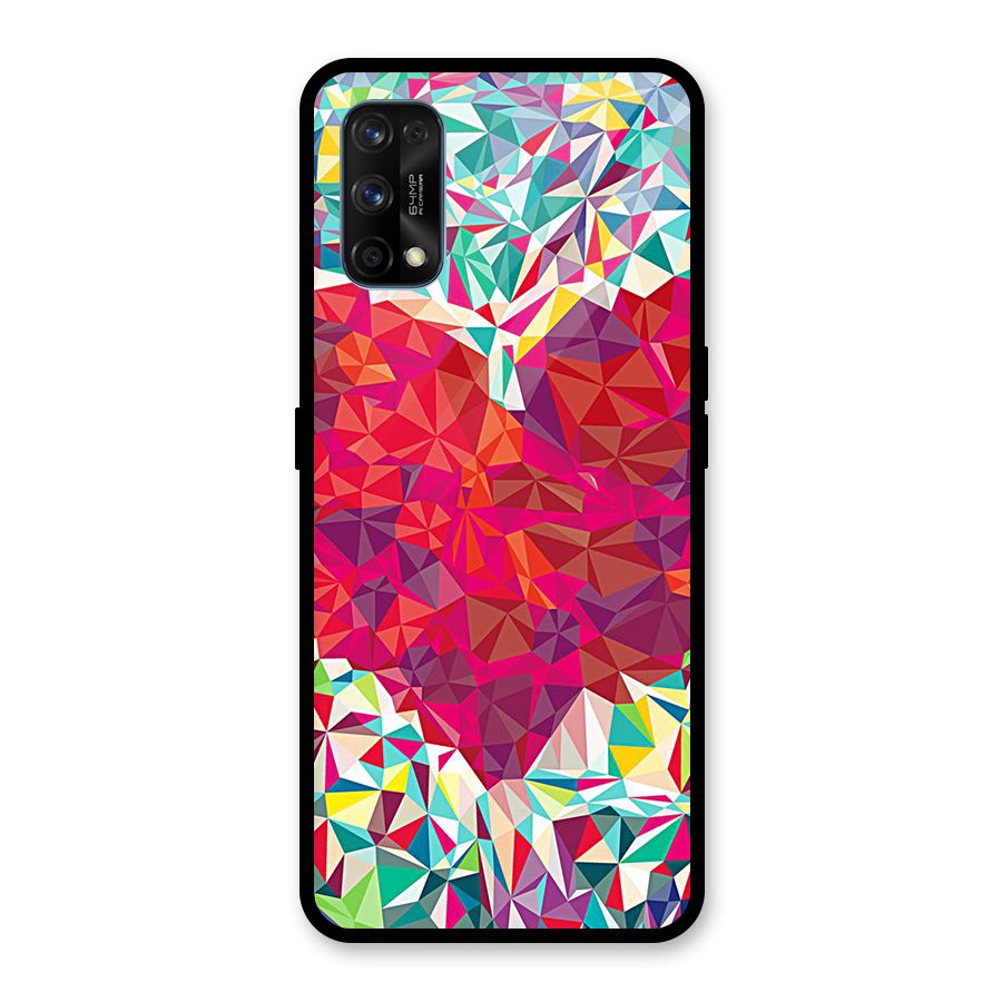 Scrumbled Heart Glass Back Case for Realme 7 Pro