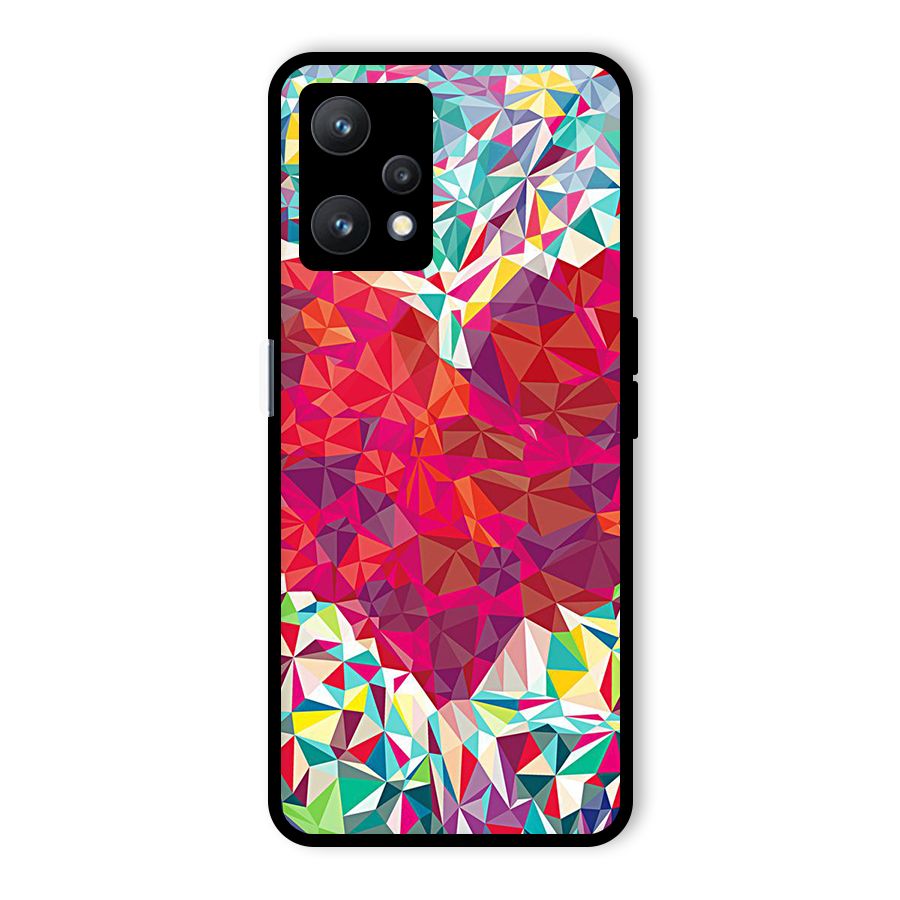 Scrumbled Heart Glass Back Case for Realme 9 Pro 5G
