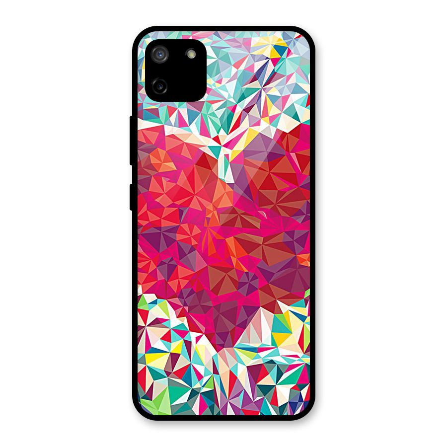 Scrumbled Heart Glass Back Case for Realme C11