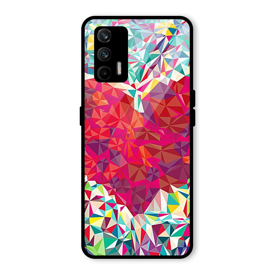 Scrumbled Heart Glass Back Case for Realme GT 5G