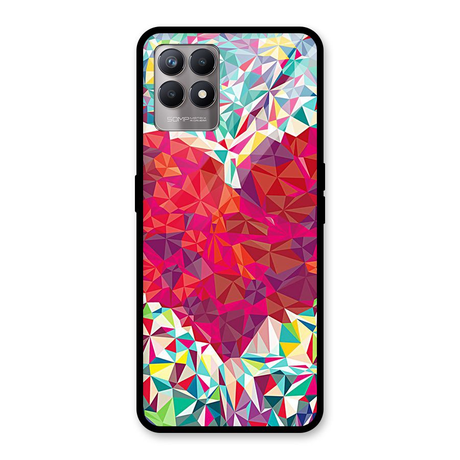 Scrumbled Heart Glass Back Case for Realme Narzo 50