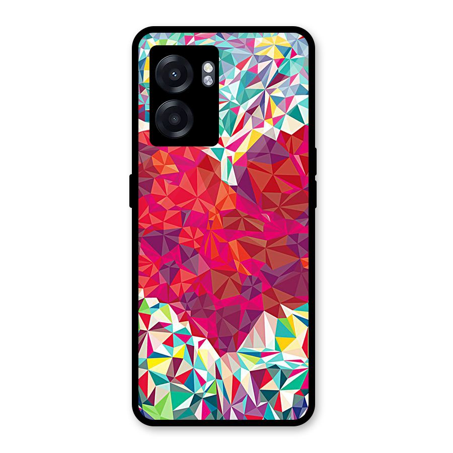Scrumbled Heart Glass Back Case for Realme Narzo 50 5G