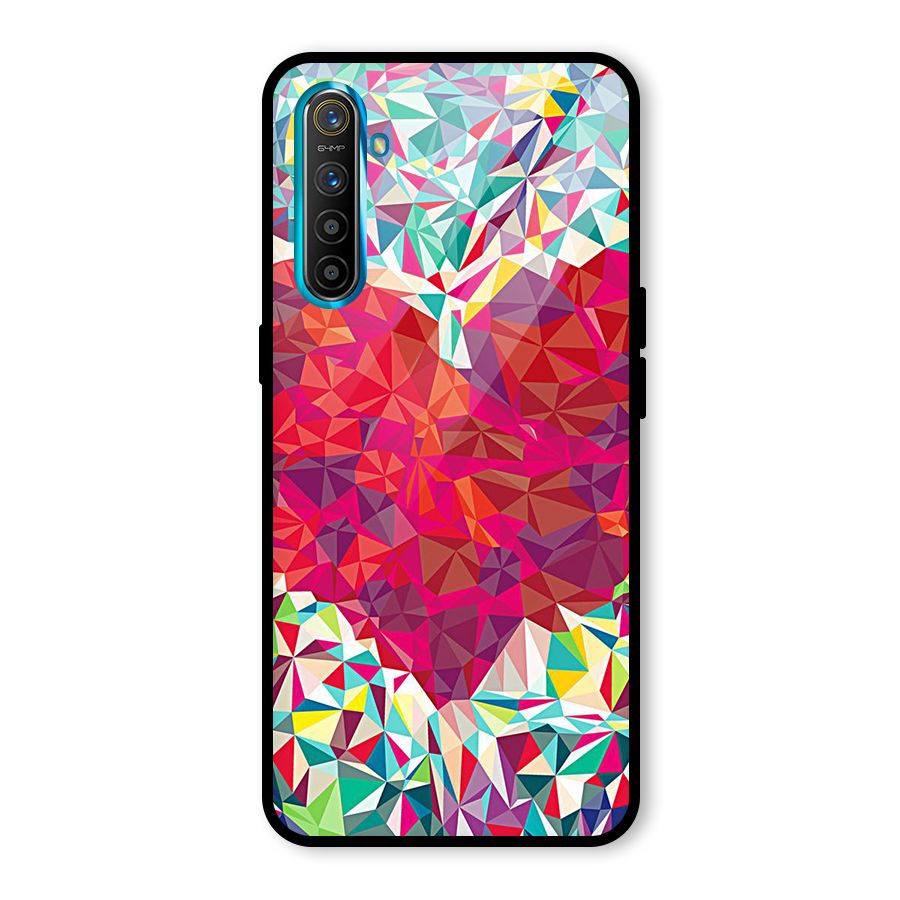Scrumbled Heart Glass Back Case for Realme X2