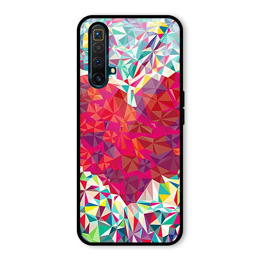 Scrumbled Heart Glass Back Case for Realme X3