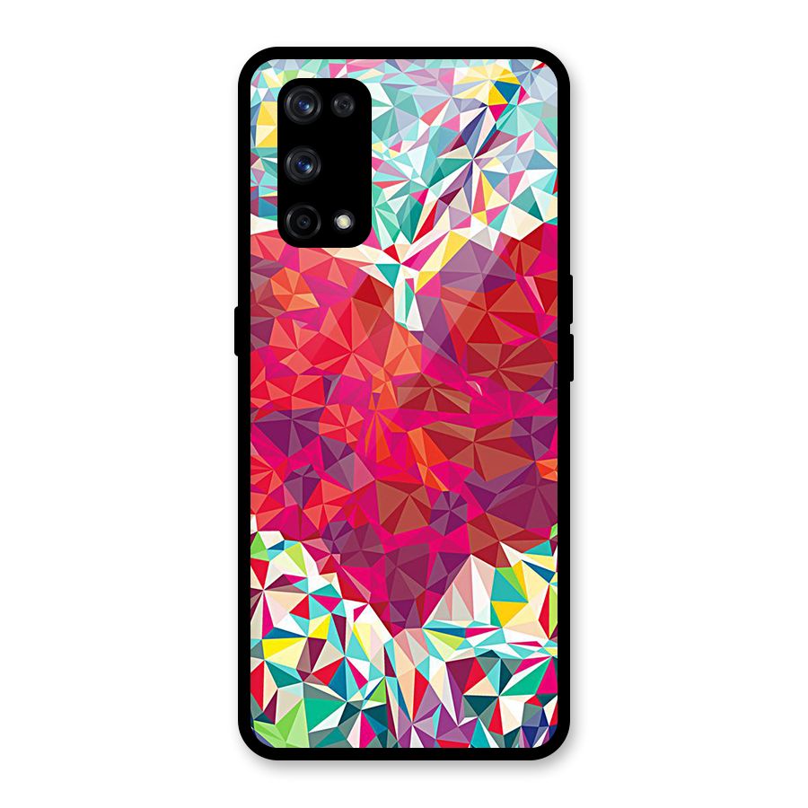 Scrumbled Heart Glass Back Case for Realme X7 Pro