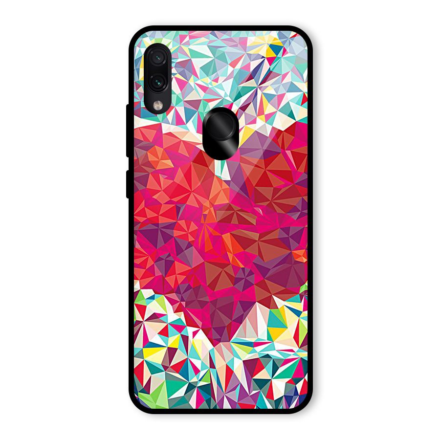 Scrumbled Heart Glass Back Case for Redmi Note 7 Pro