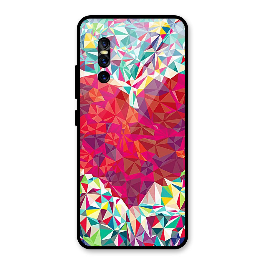 Scrumbled Heart Glass Back Case for Vivo V15 Pro