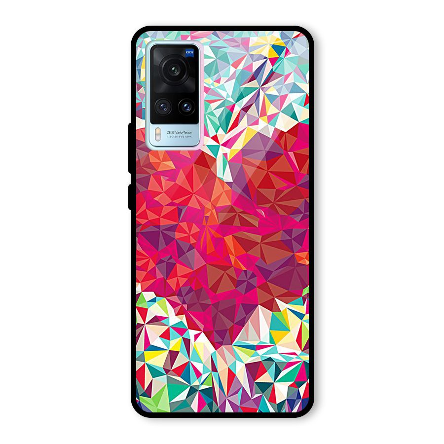 Scrumbled Heart Glass Back Case for Vivo X60