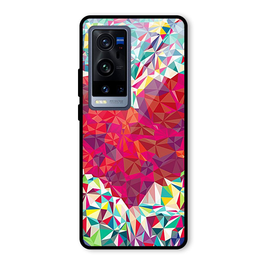 Scrumbled Heart Glass Back Case for Vivo X60 Pro Plus