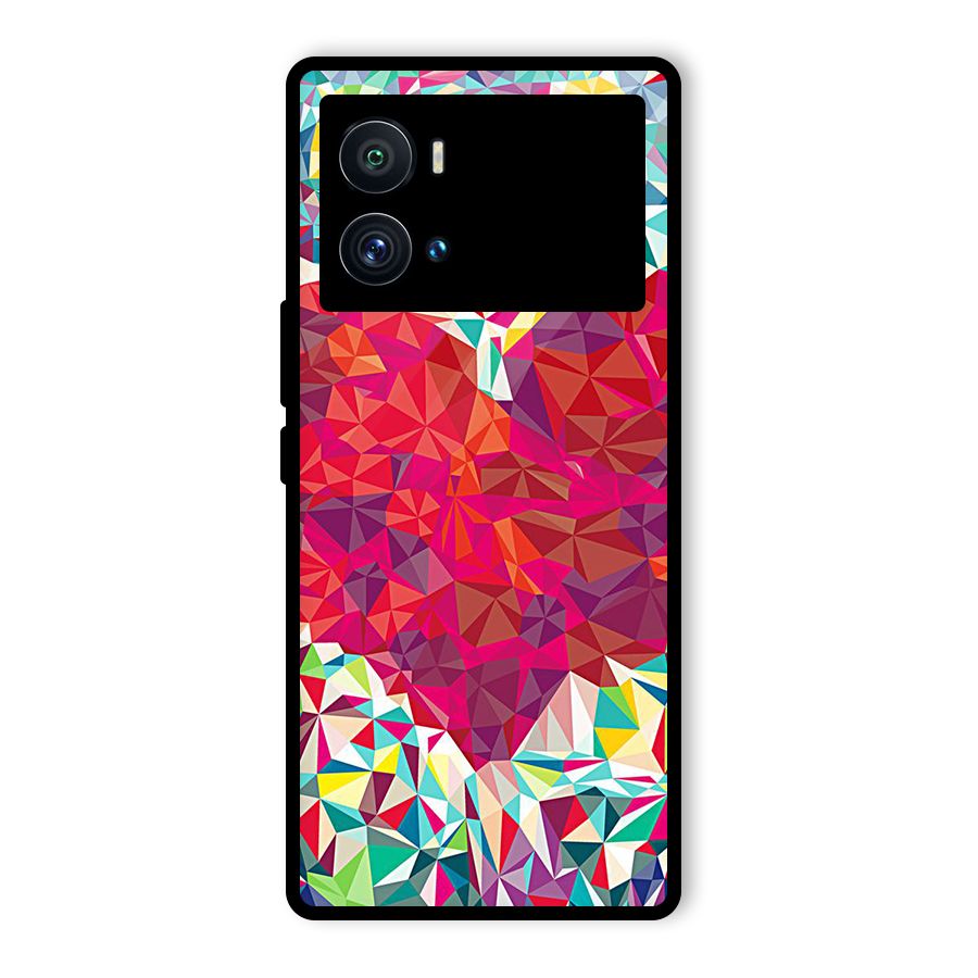 Scrumbled Heart Glass Back Case for Vivo iQOO 9 Pro