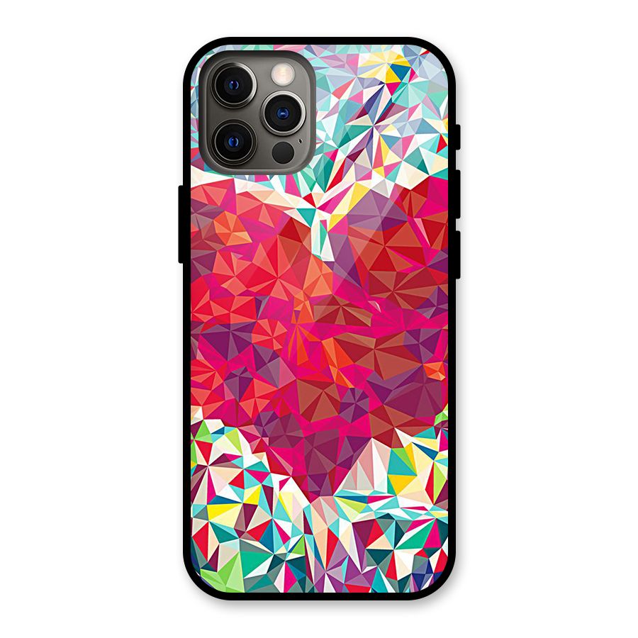 Scrumbled Heart Glass Back Case for iPhone 12 Pro