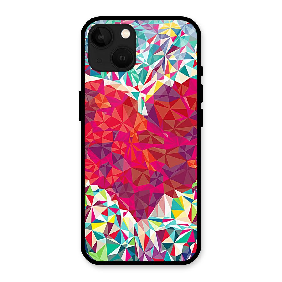 Scrumbled Heart Glass Back Case for iPhone 13