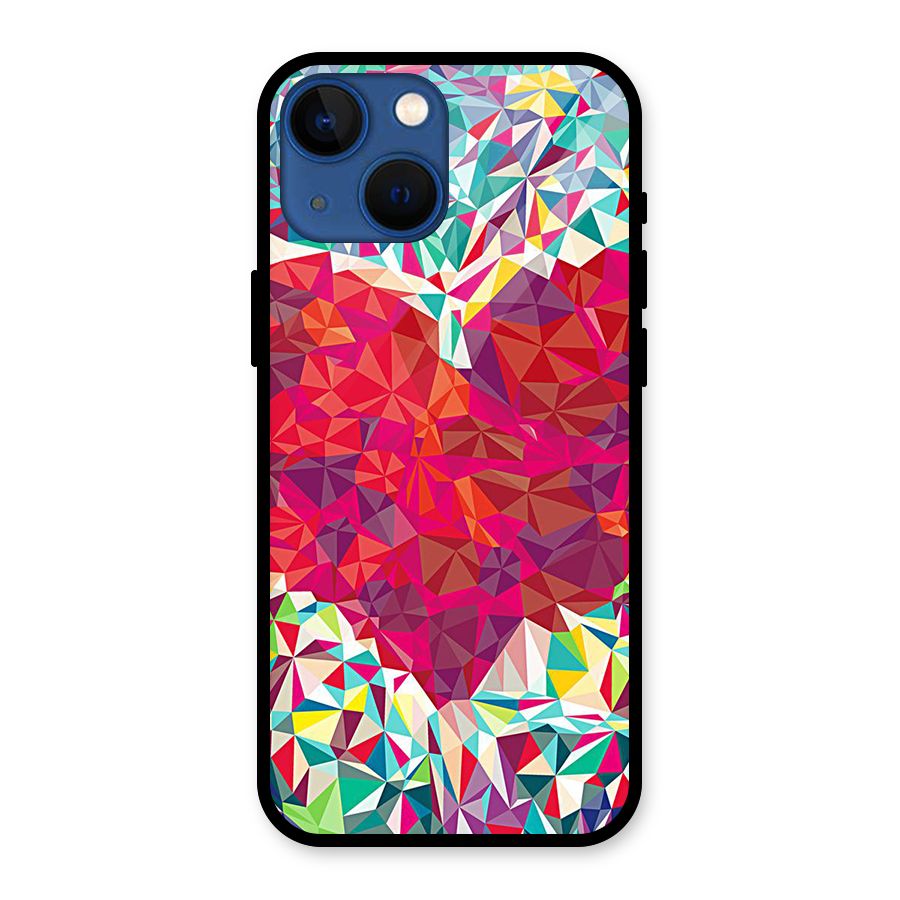 Scrumbled Heart Glass Back Case for iPhone 13 Mini