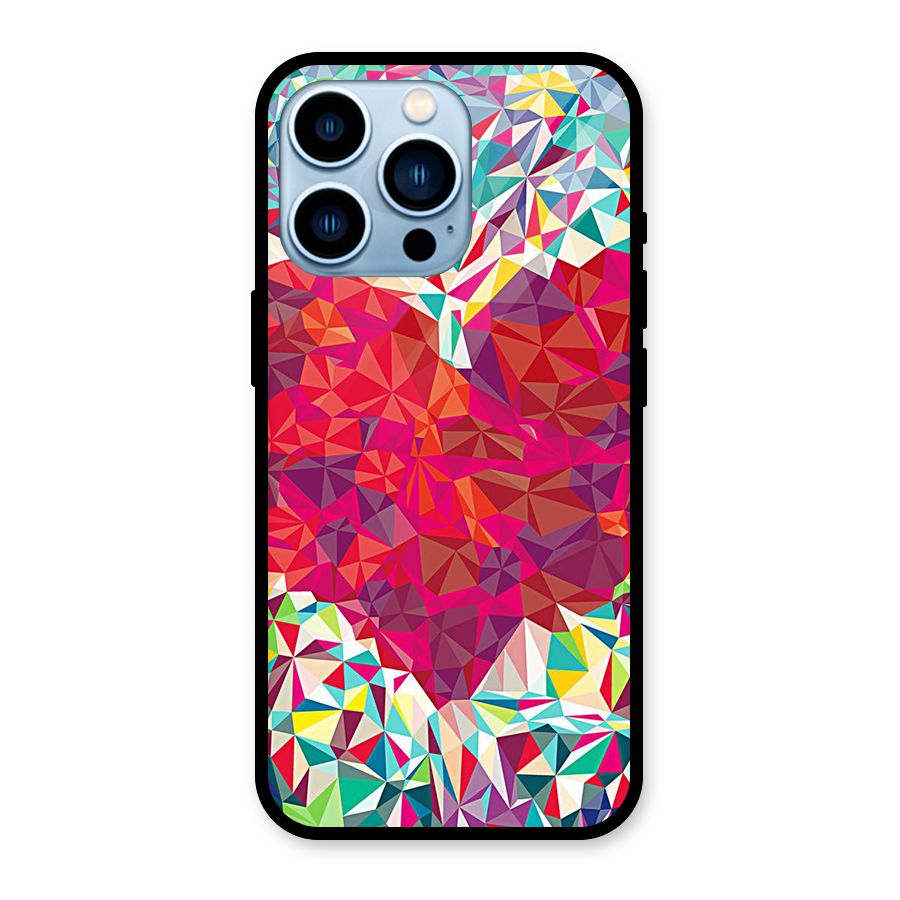 Scrumbled Heart Glass Back Case for iPhone 13 Pro
