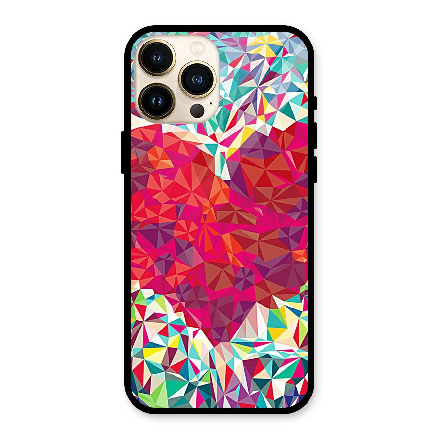 Scrumbled Heart Glass Back Case for iPhone 13 Pro Max