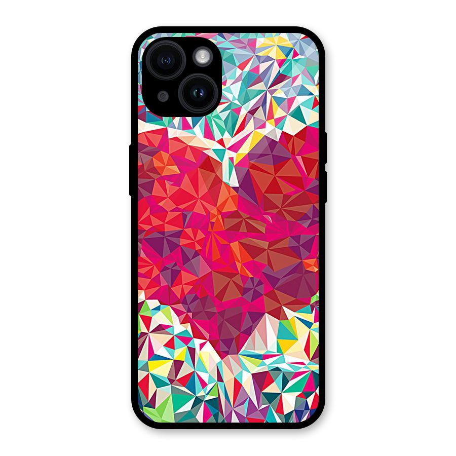 Scrumbled Heart Glass Back Case for iPhone 14