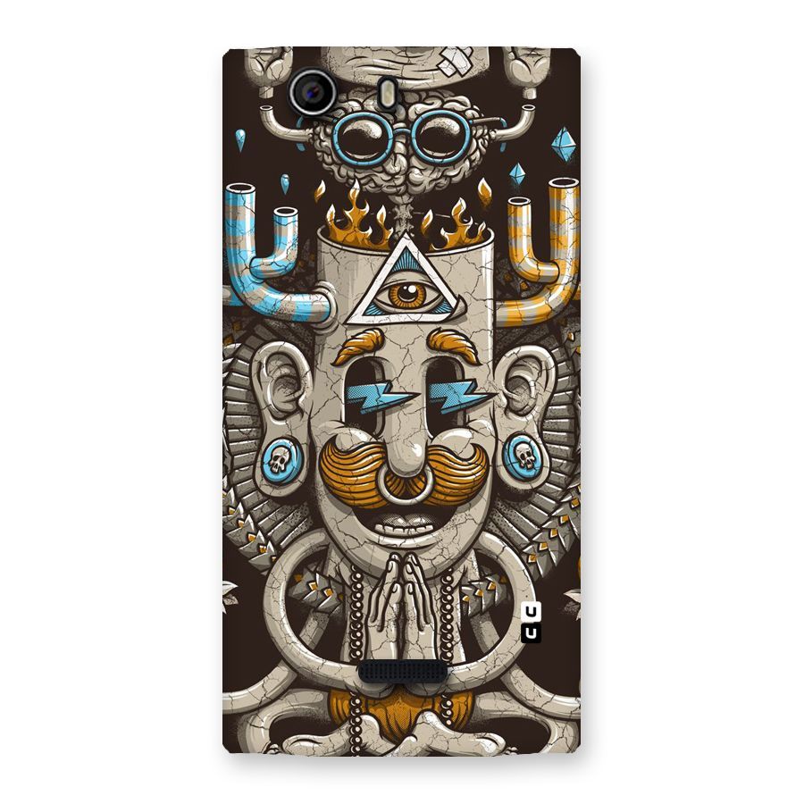 Sculpture Design Back Case for Canvas Nitro 2 E311