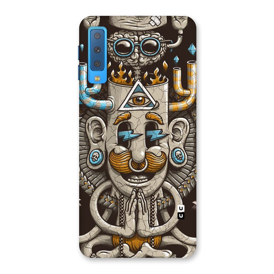 Sculpture Design Back Case for Galaxy A7 (2018)