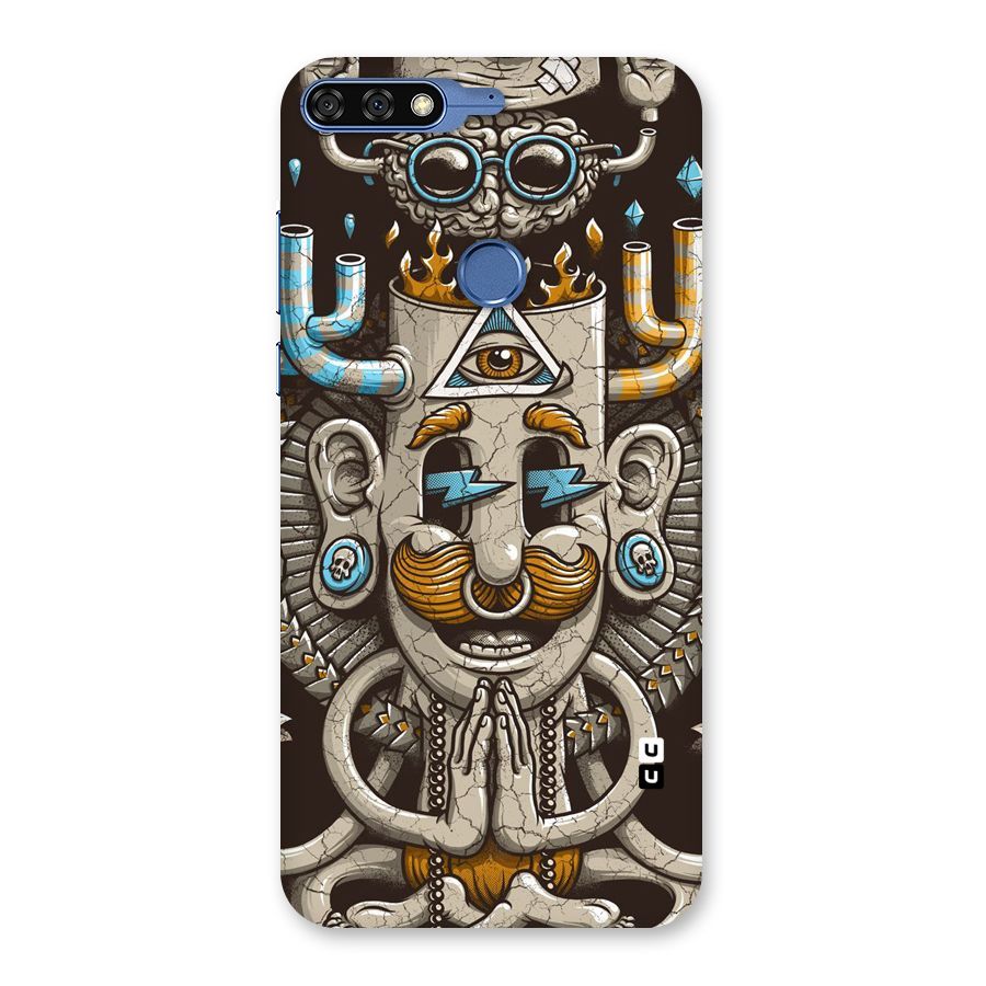 Sculpture Design Back Case for Honor 7C