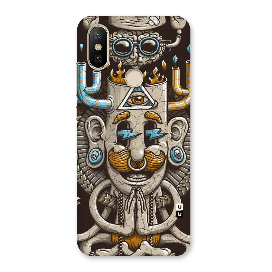 Sculpture Design Back Case for Mi A2