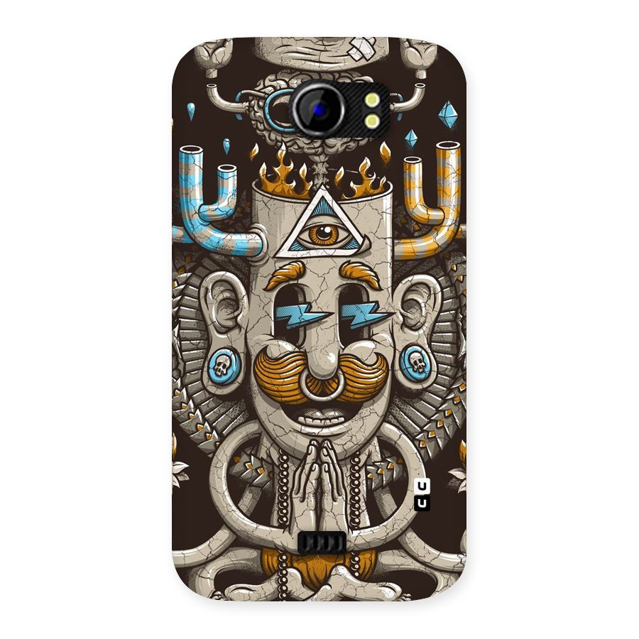 Sculpture Design Back Case for Micromax Canvas 2 A110