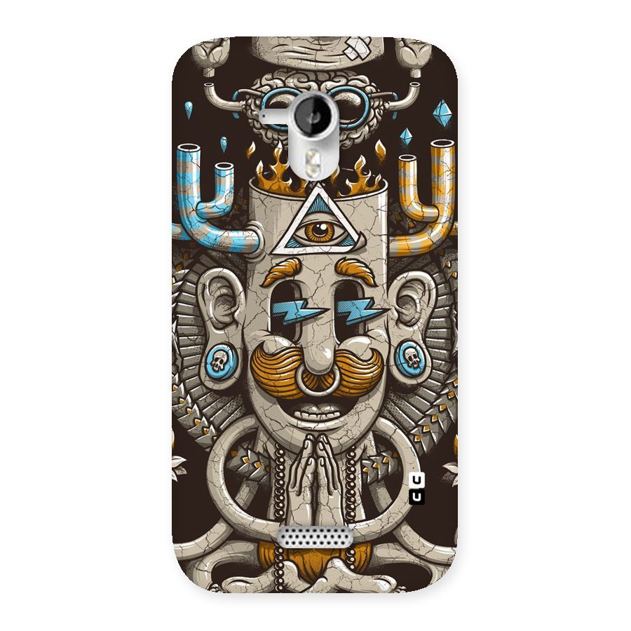 Sculpture Design Back Case for Micromax Canvas HD A116