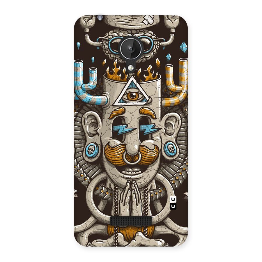 Sculpture Design Back Case for Micromax Canvas Spark Q380