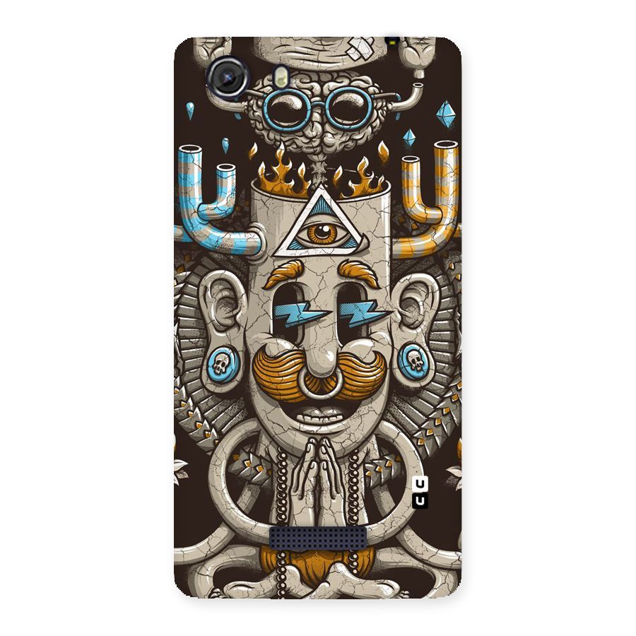 Sculpture Design Back Case for Micromax Unite 3
