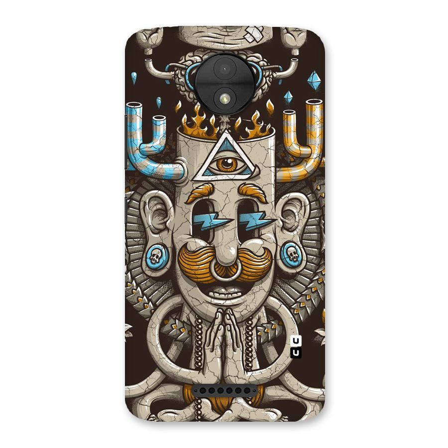 Sculpture Design Back Case for Moto C