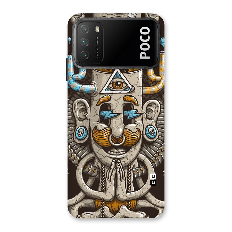 Sculpture Design Back Case for Poco M3