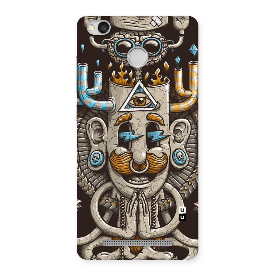 Sculpture Design Back Case for Redmi 3S Prime