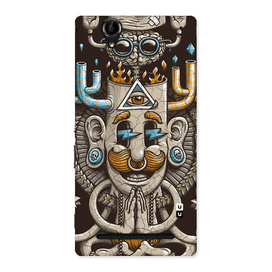 Sculpture Design Back Case for Sony Xperia T2