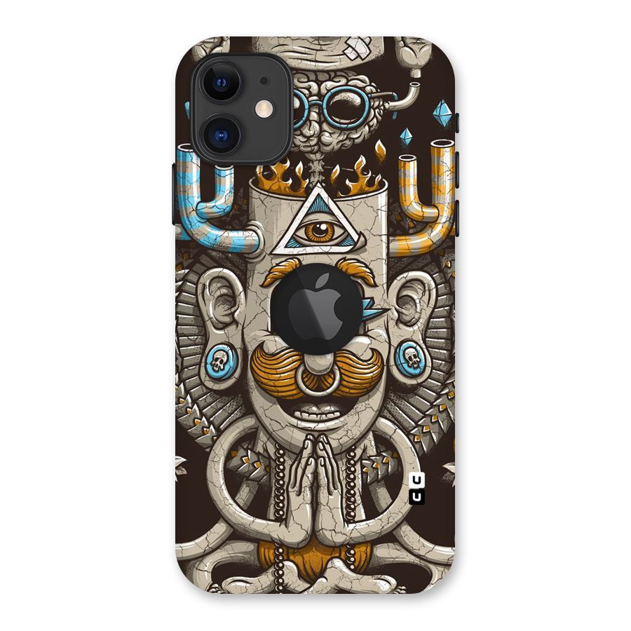 Sculpture Design Back Case for iPhone 11 Logo Cut