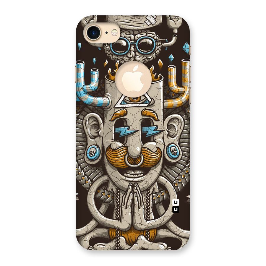 Sculpture Design Back Case for iPhone 7 Logo Cut