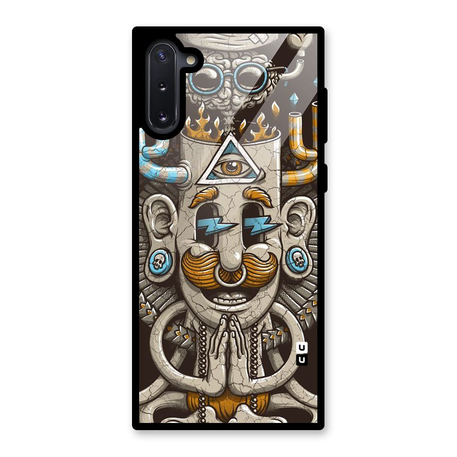 Sculpture Design Glass Back Case for Galaxy Note 10