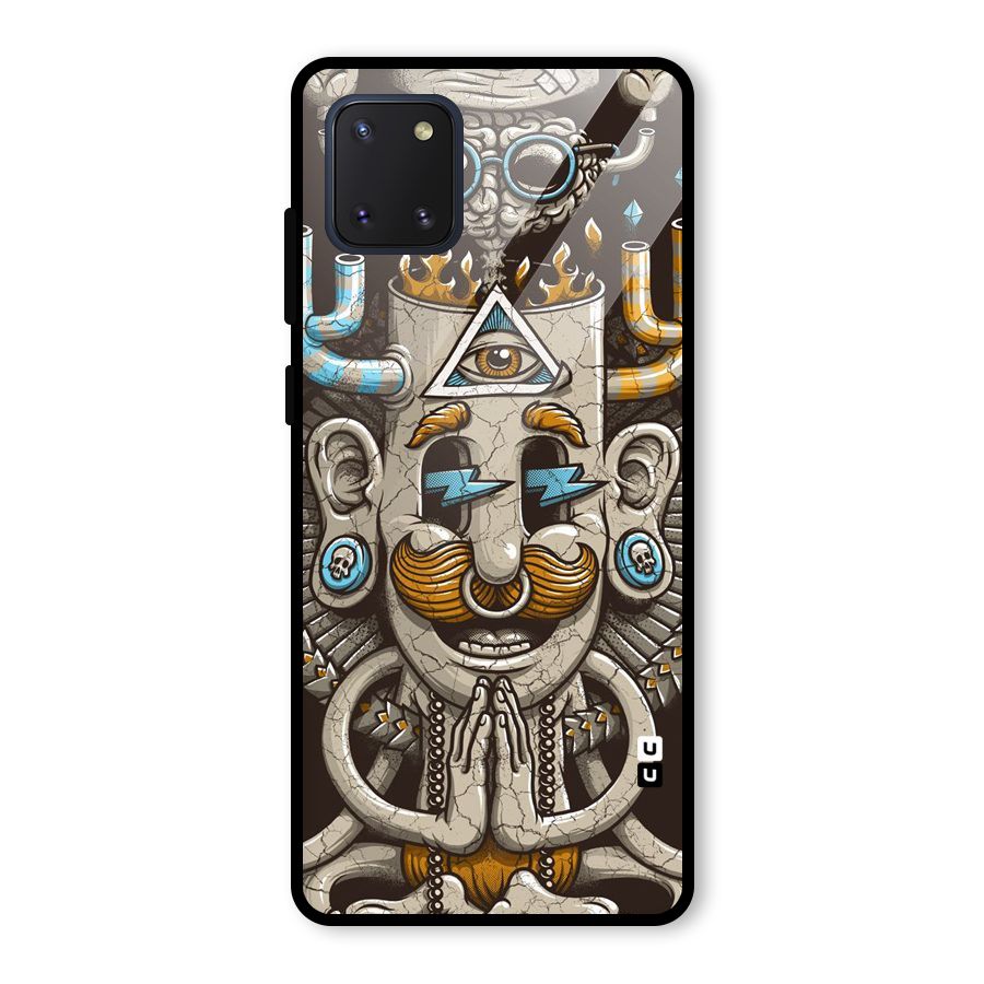 Sculpture Design Glass Back Case for Galaxy Note 10 Lite