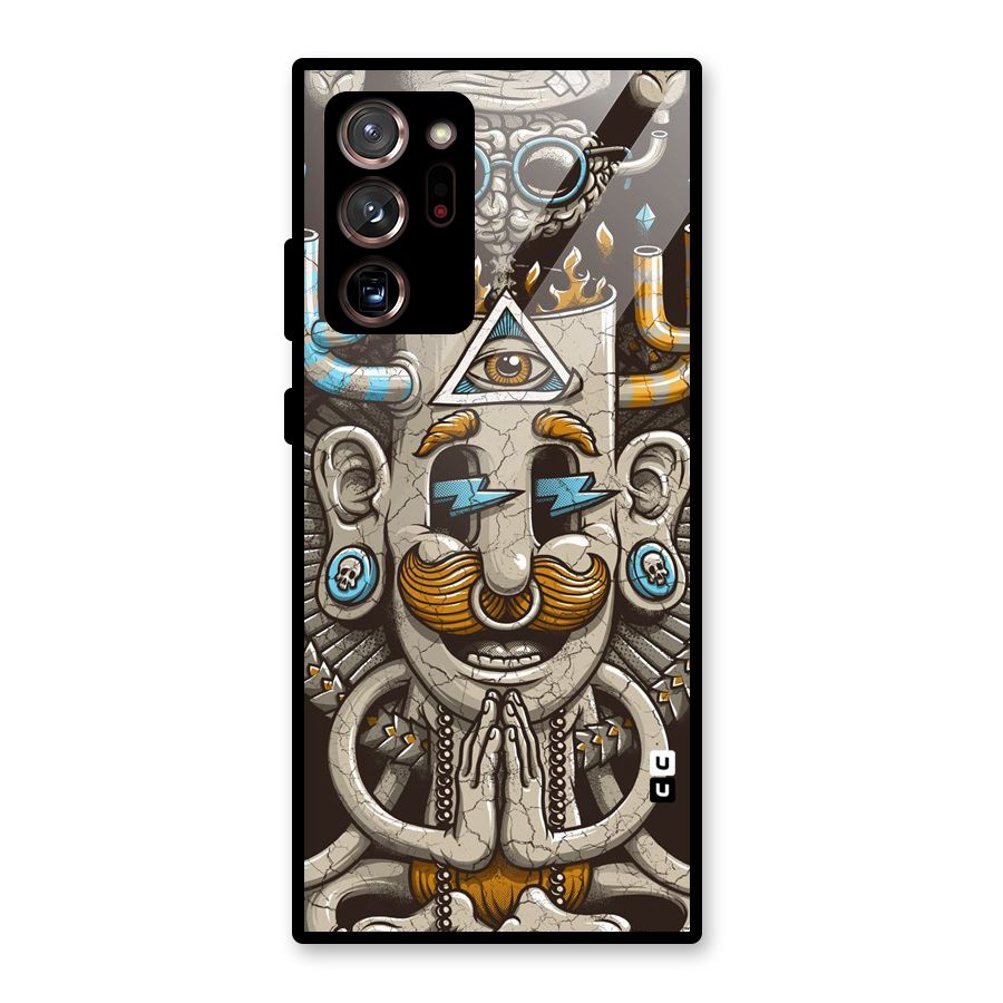 Sculpture Design Glass Back Case for Galaxy Note 20 Ultra