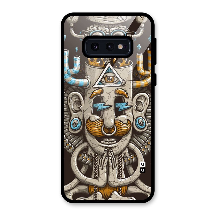 Sculpture Design Glass Back Case for Galaxy S10e