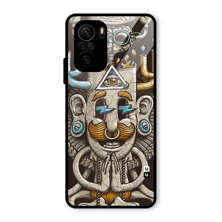Sculpture Design Glass Back Case for Mi 11x