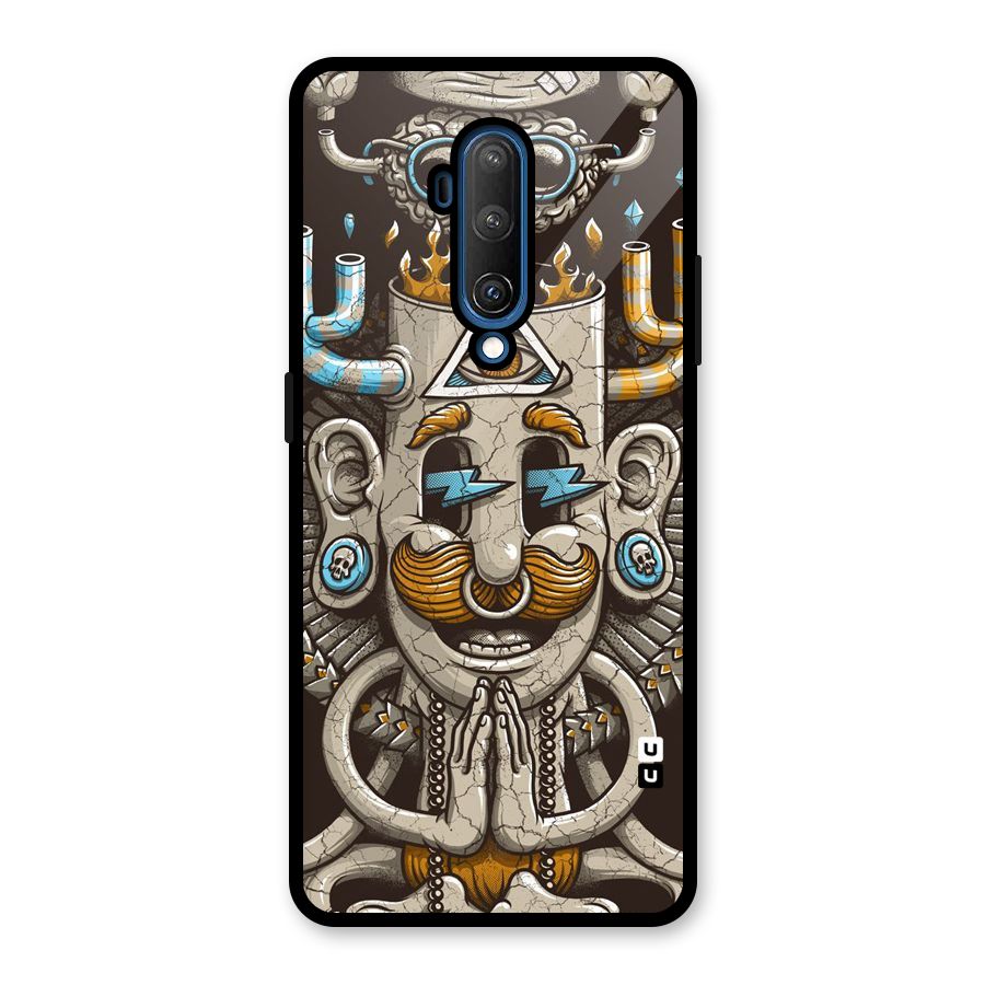 Sculpture Design Glass Back Case for OnePlus 7T Pro