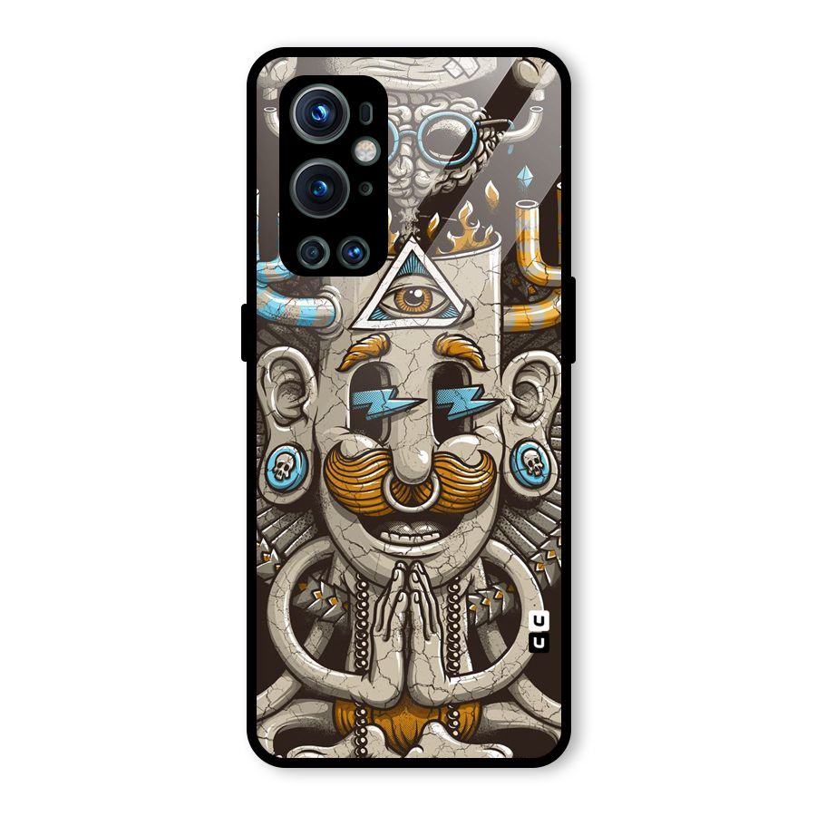 Sculpture Design Glass Back Case for OnePlus 9 Pro