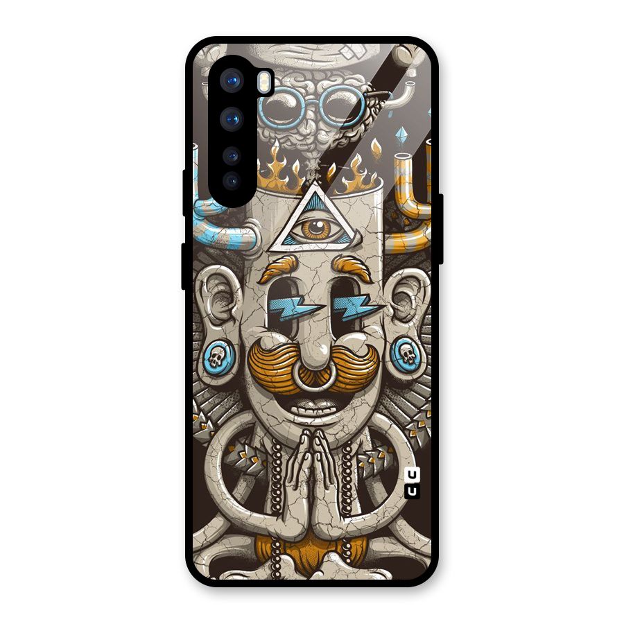 Sculpture Design Glass Back Case for OnePlus Nord