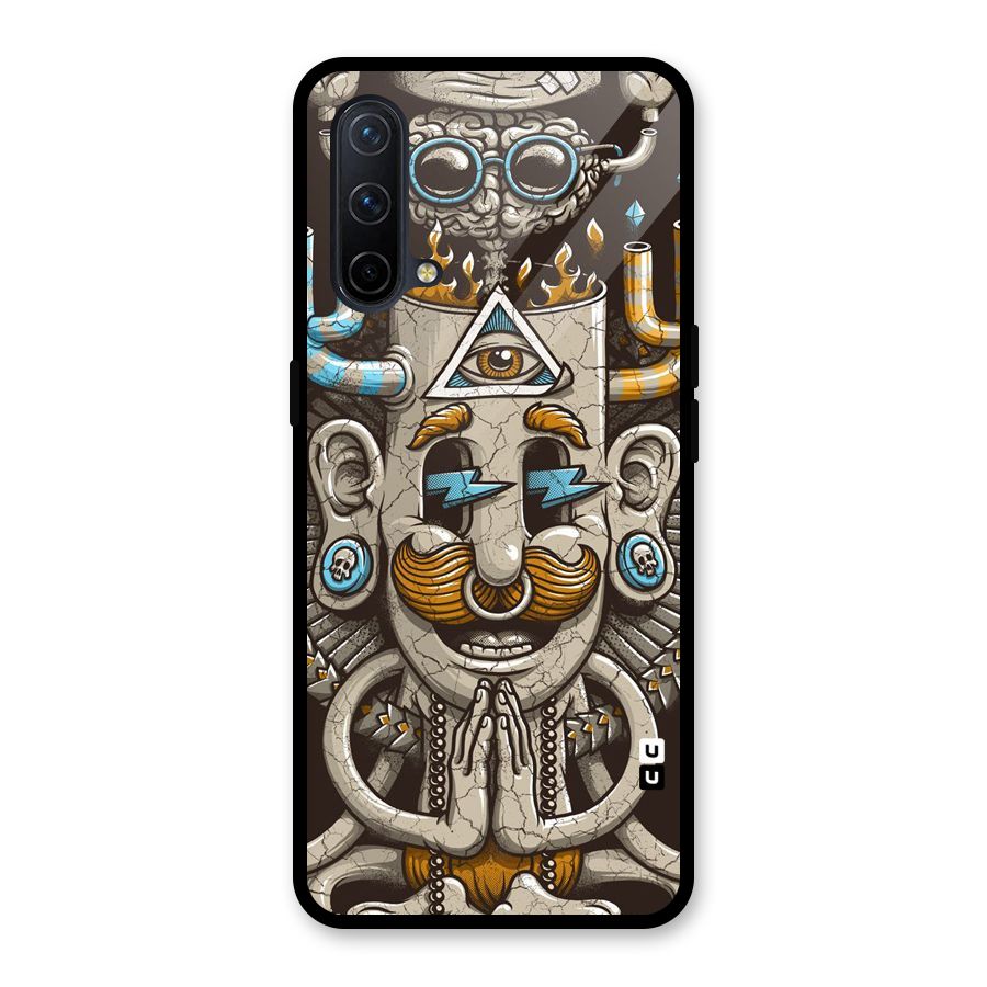 Sculpture Design Glass Back Case for OnePlus Nord CE 5G