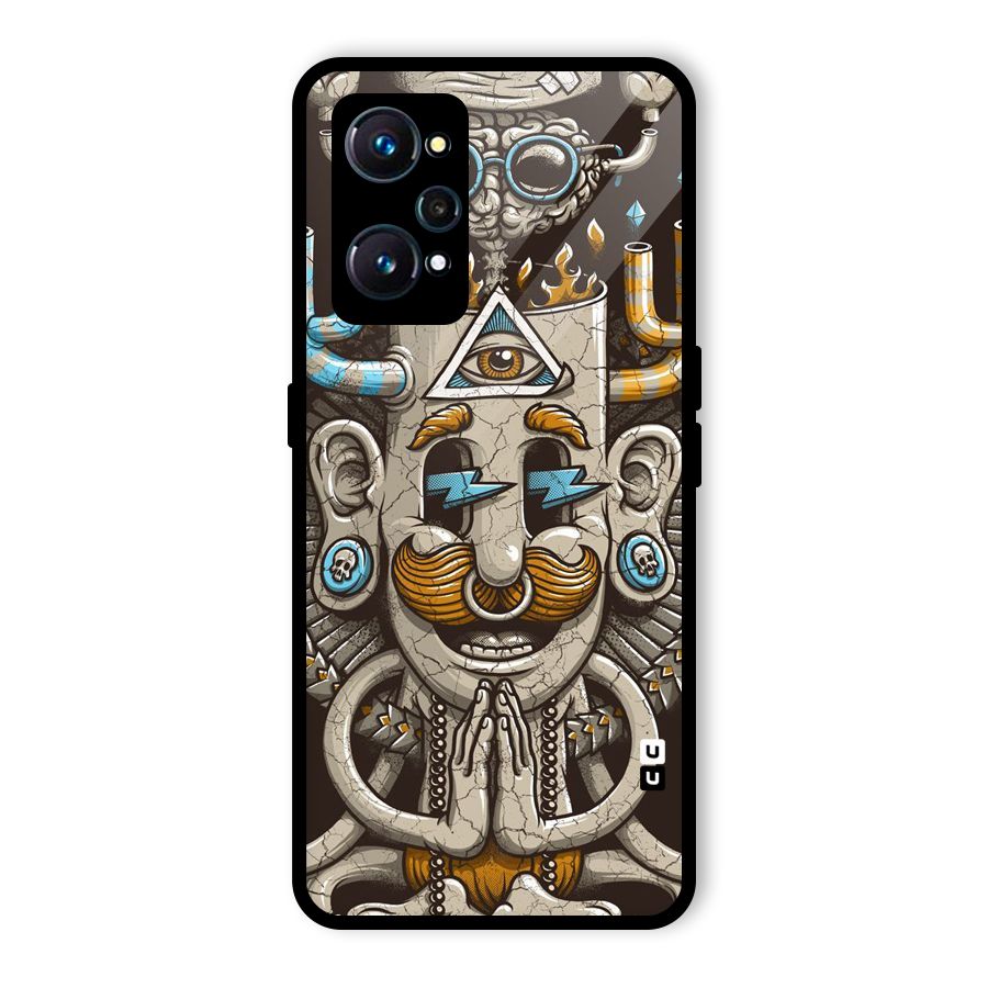 Sculpture Design Glass Back Case for Realme GT Neo2