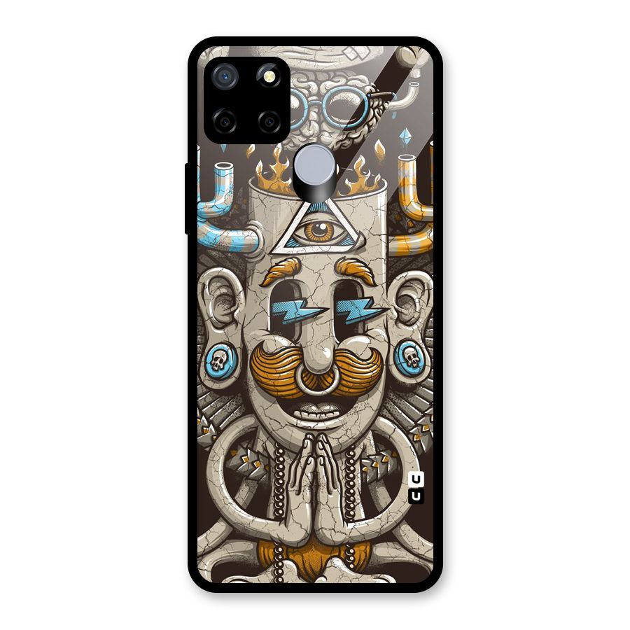 Sculpture Design Glass Back Case for Realme Narzo 20