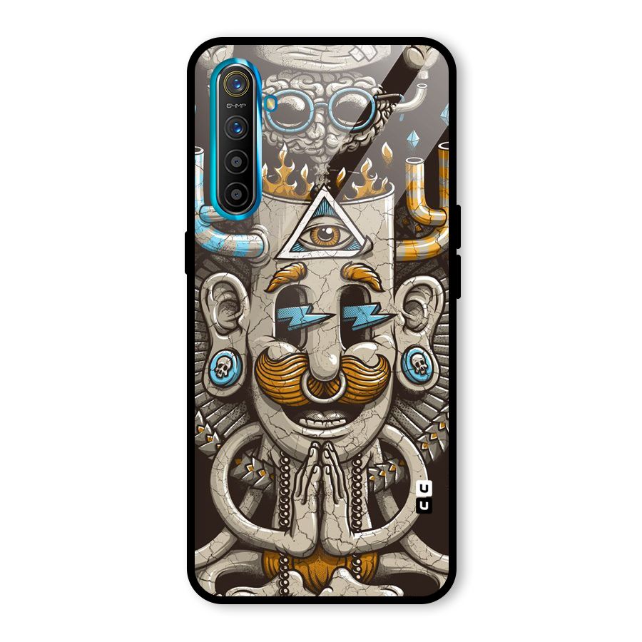 Sculpture Design Glass Back Case for Realme X2